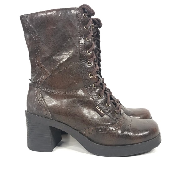 Vintage MUDD Boots Knockabout Platform Chunky Heel - Picture 15 of 15